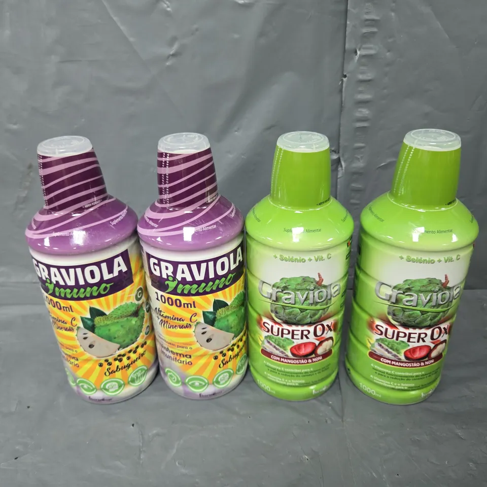 4X GRAVIOLA IMUNO 1L, AND 3X GRAVIOLA SUPER OX 1L