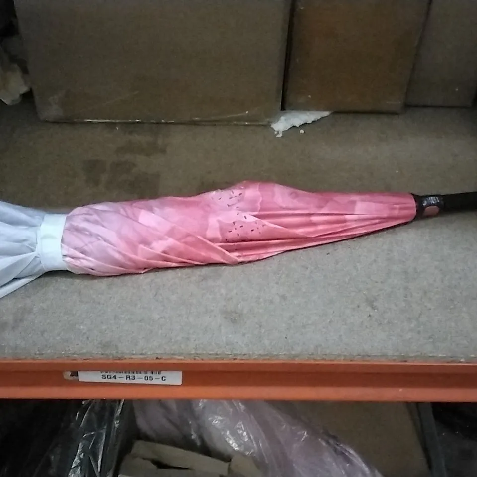 UMBRELLA PINK/WHITE/BLACK