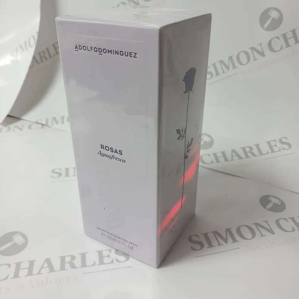 BOXED AND SEALED ADOLFO DOMINGUEZ ROSAS AQUAFRESCA EAU DE TOILETTE 120ML