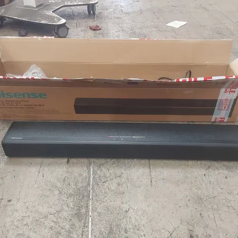 BOXED HISENSE 25.6" 2.1 CHANNEL SOUND BAR 