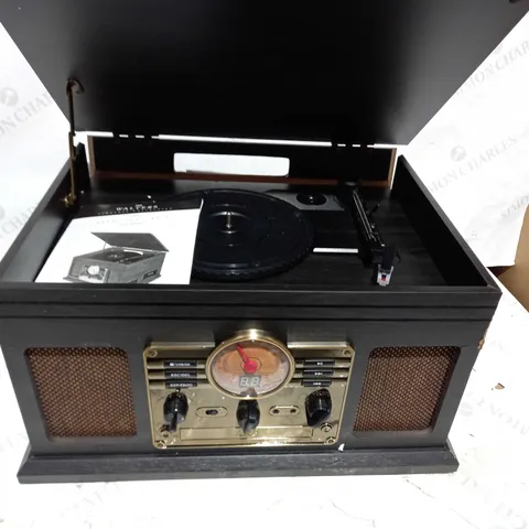 WALTERS RETRO TURNTABLE WITH CD & BUILT IN SPEAKERS