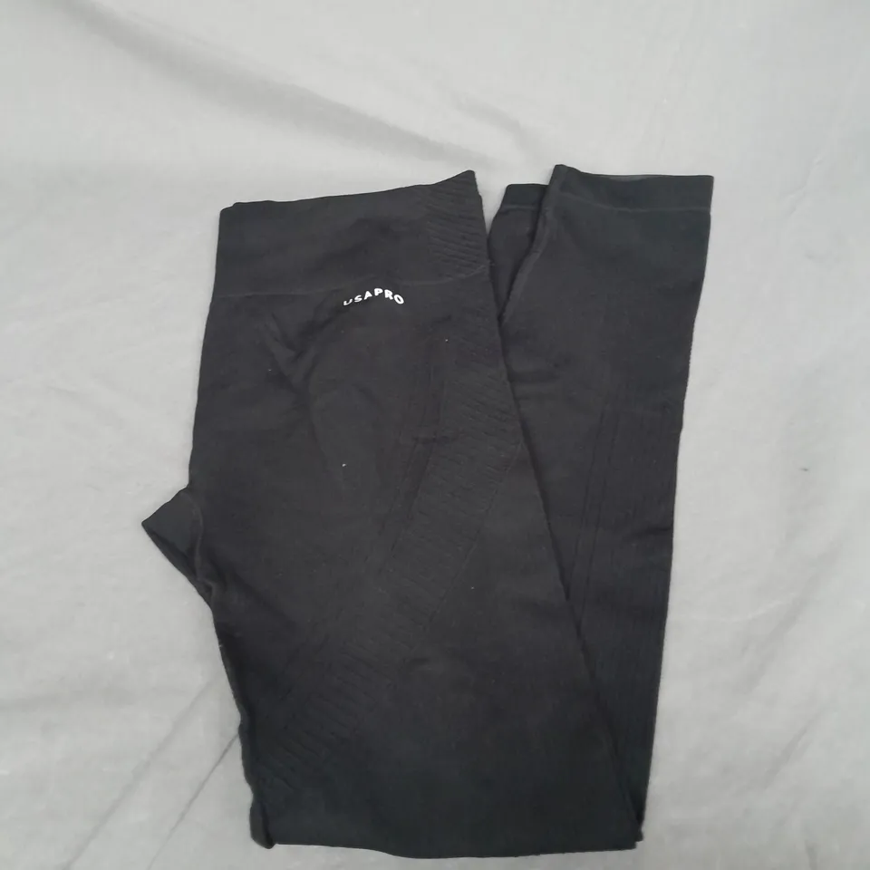 USAPRO WORKOUT LEGGINGS IN BLACK SIZE 12