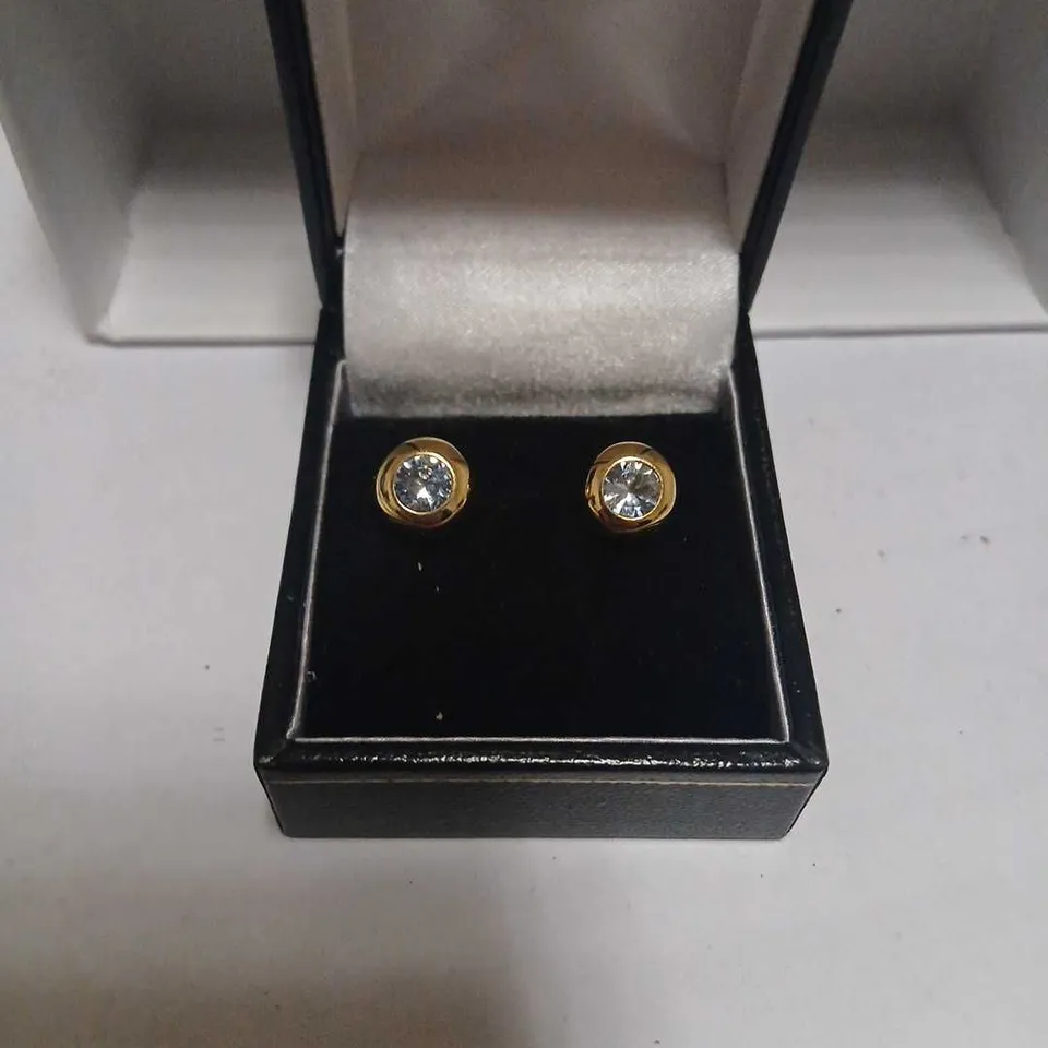 DIAMONIQUE 1CT TW BIRTHSTONE STUD EARRINGS STERLING SILVER 