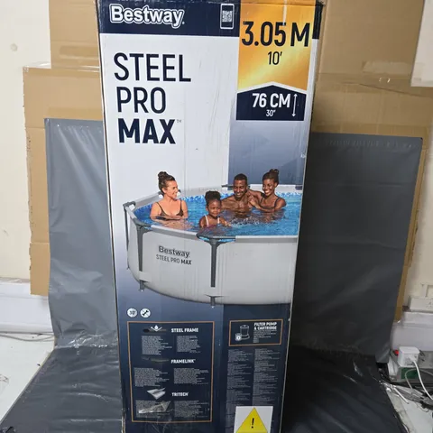 BOXED BESTWAY 10FT STEEL PRO MAX POOL - COLLECTION ONLY