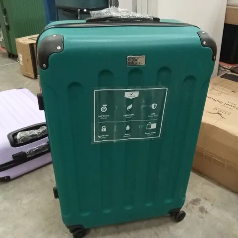 MEDIUM SUITCASE GREEN & BLACK