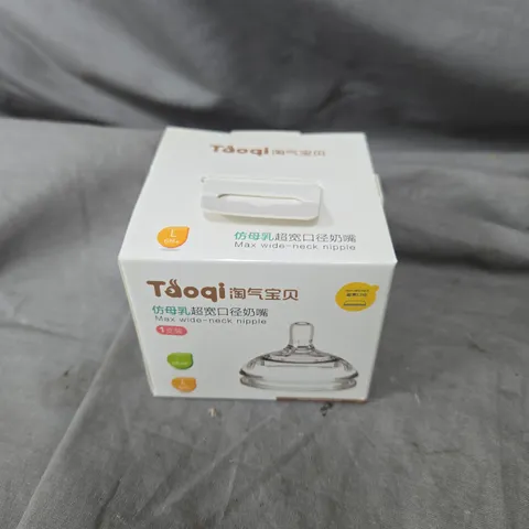 APPROXIMATELY 80 TAOQI WIDE-NECK NIPPLE BABY BOTTLE TOPS