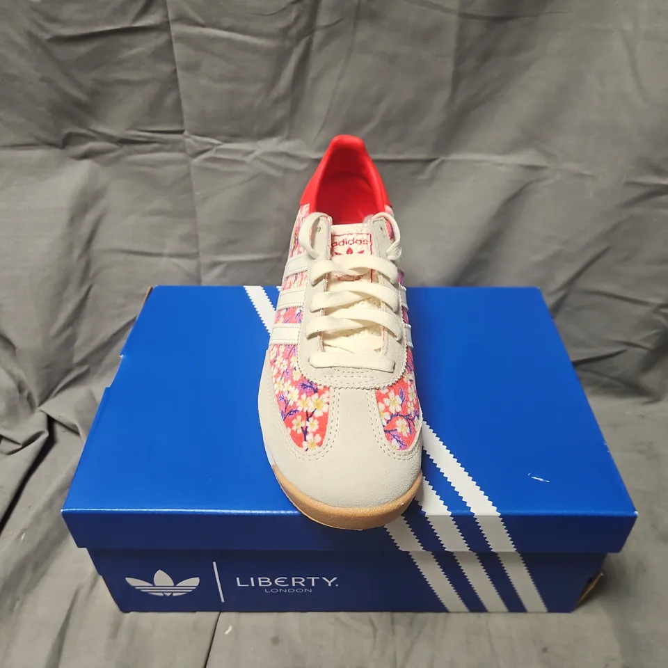BOXED ADIDAS ORIGINALS SL72 RS J FLORAL SNEAKERS – SIZE UK 6