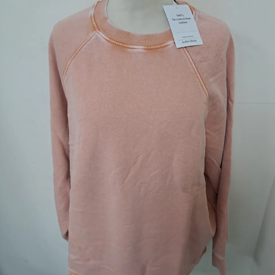 & OTHER STORIES WASHED ORANGE CREW JUMPER - EUR S