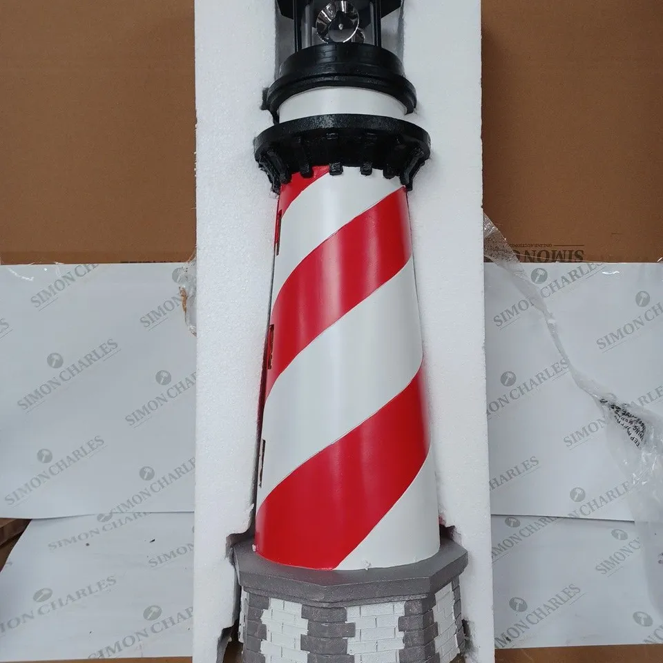 GARDEN REFLECTIONS XL SOLAR ROTATING 80CM LIGHTHOUSE - COLLECTION ONLY RRP £47.5