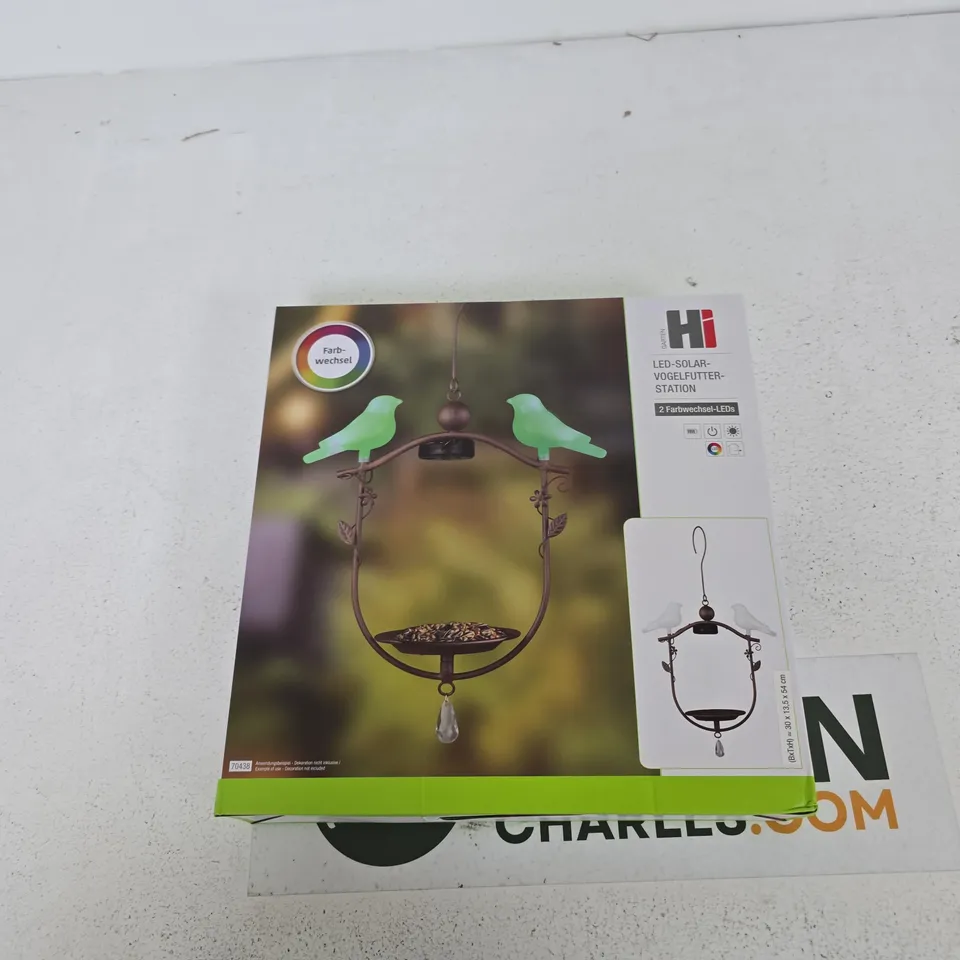 HI LED SOLAR BIRD FEEDER STATION – COLOUR-CHANGING LEDS