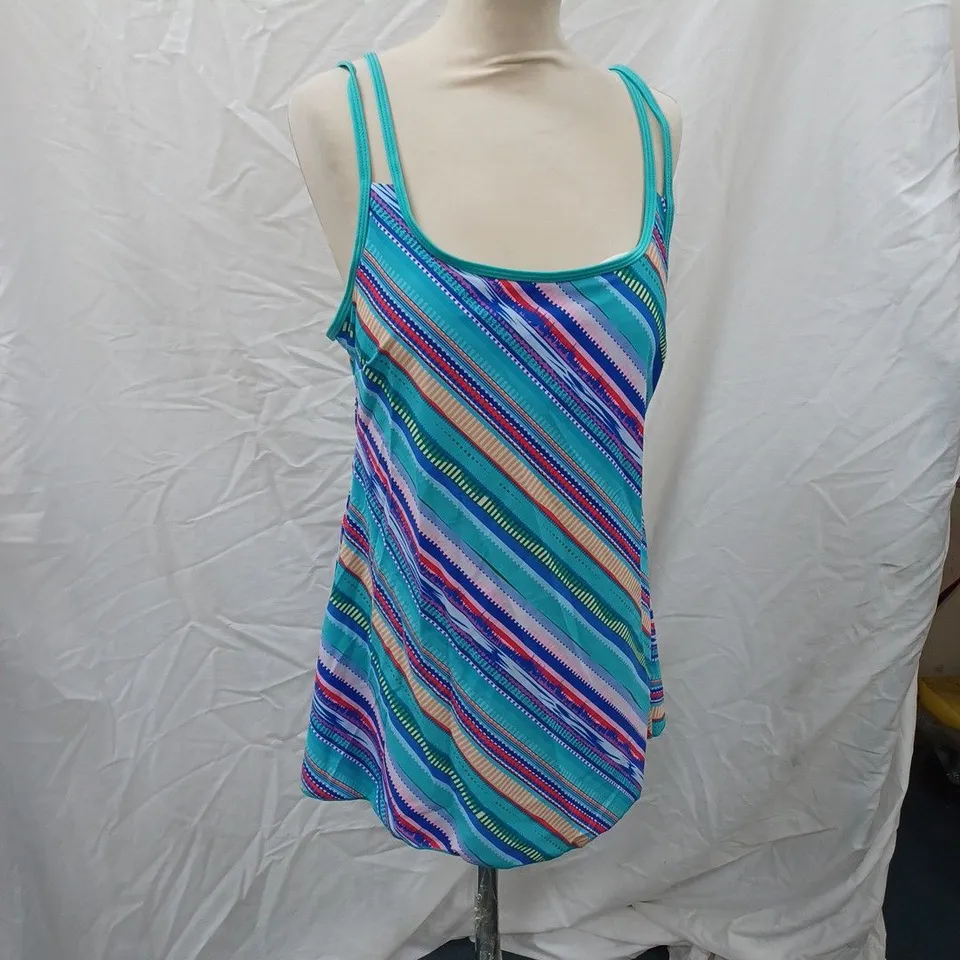 COLOURFUL SWIMMING TOP SIZE 3XL