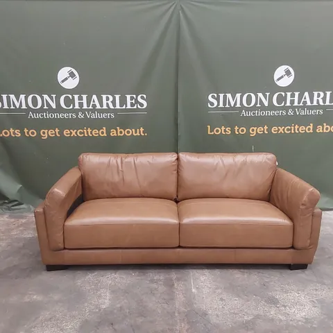 MORENA 3 SEATER STANDARD BACK LEATHER SOFA