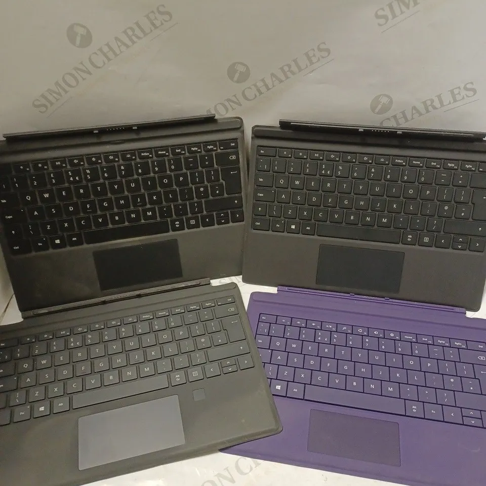 APPROXIMATELY 10 ASSORTED MICROSOFT SURFACE KEYBOARD ATTACHMENTS	