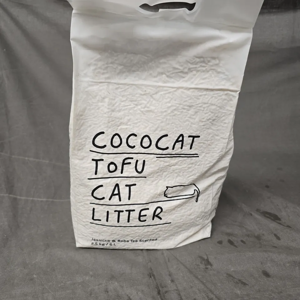 SEALED COCOCAT TOFU CAT LITTER JASMINE & BOBA SCENTED 2.5KG