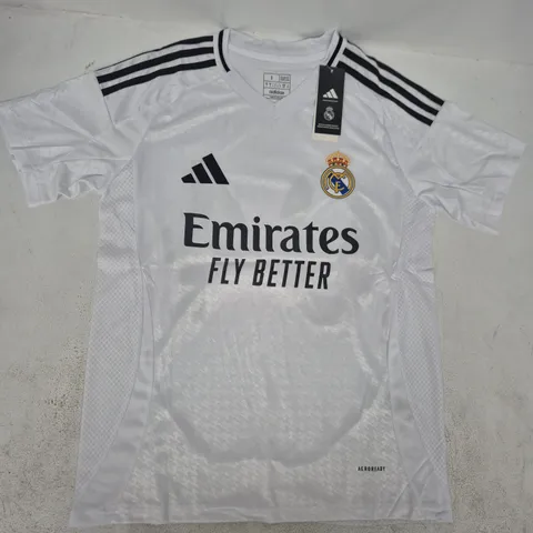 ADIDAS MEN'S REAL MADRID 24/25 HOME JERSEY SIZE SMALL