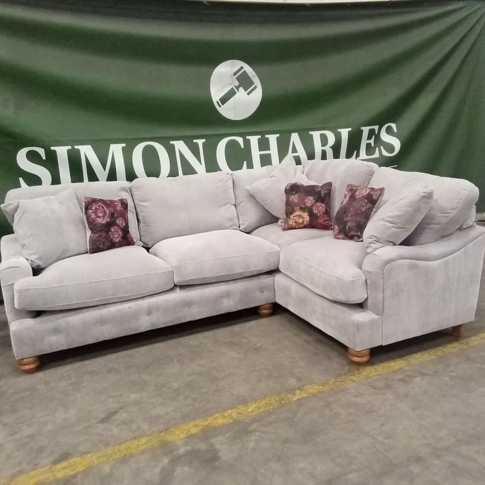 MILLIE FABRIC DOUBLE ARM CORNER GROUP SOFA