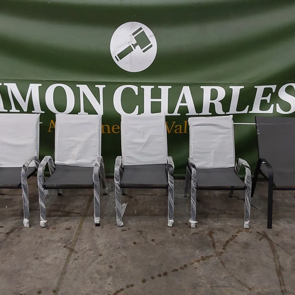 5X OUTDOOR GARDEN/PATIO CHAIRS (5 ITEMS)