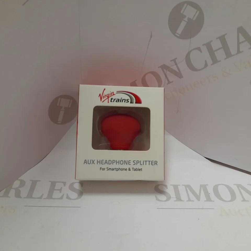 BOX OF APROX 10 VIRGIN TRAINS AUX HEADPHONES SPLITTERS 3.5MM