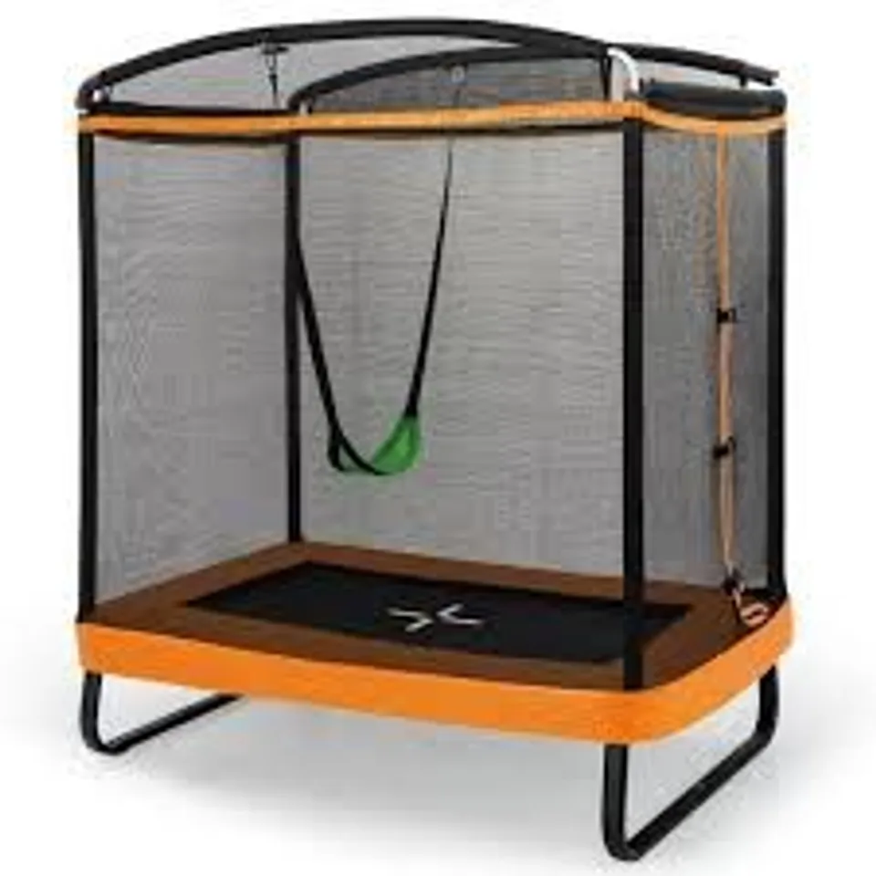 BOXED COSTWAY TRAMPOLINE WITH ENCLOSURE NET - ORANGE 