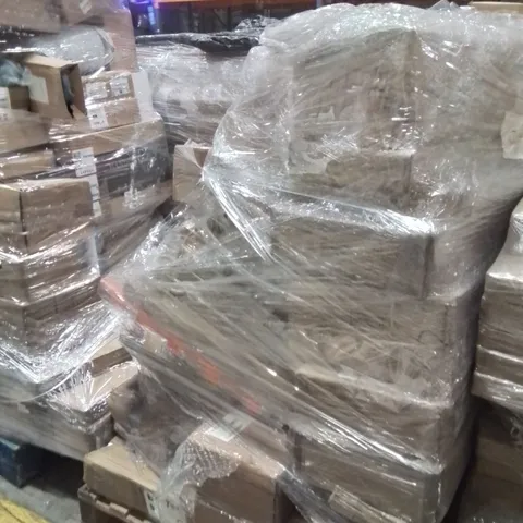 PALLET OF ASSORTED HOUSEHOLD GOODS AND PRODUCTS TO INCLUDE;WALL SHELVES,FLOATING SHELVES,COAT HANGERS 