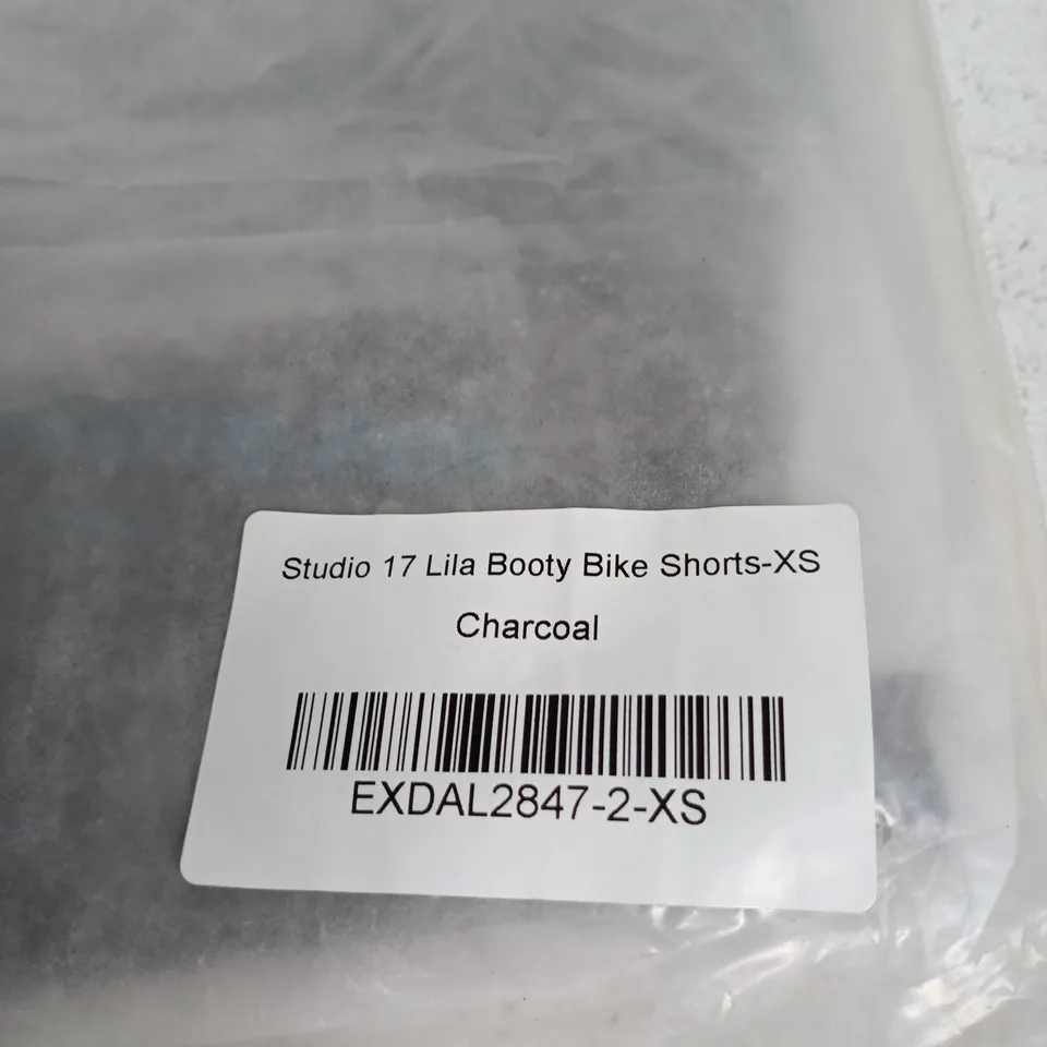 WHITE FOX STUDIO 17 LILA BOOTY BIKE SHORTS XS CHARCOAL
