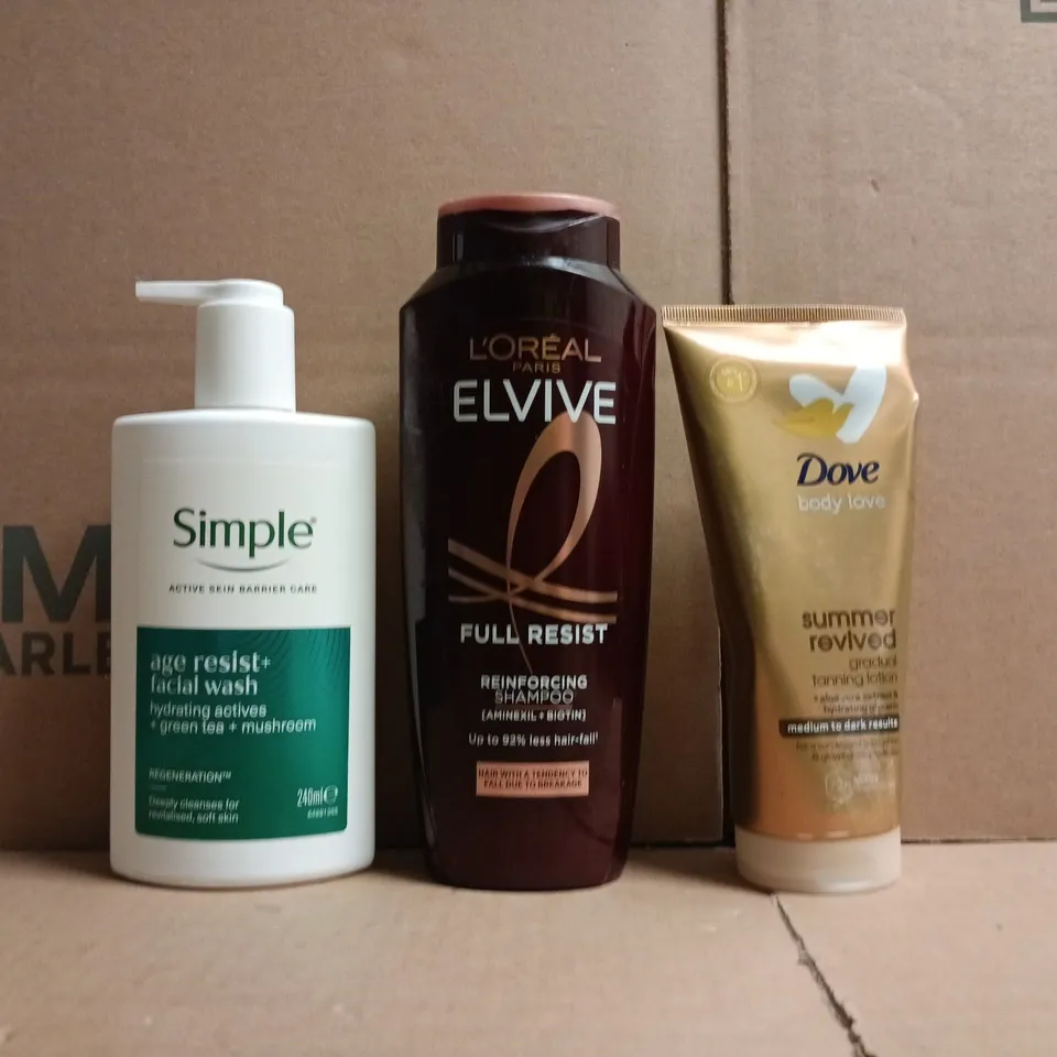 APPROXIMATELY 15 ASSORTED COSMETIC ITEMS TO INCLUDE DOVE, L'ORÉAL, ETC - COLLECTION ONLY