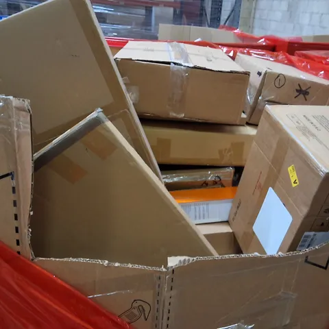 PALLET OF ASSORTED HOUSEHOLD GOODS AND PRODUCTS TO INCLUDE;RETRACTABLE SAFETY GATE,CRYSTAL CHANDELIER,PHOTO FRAME