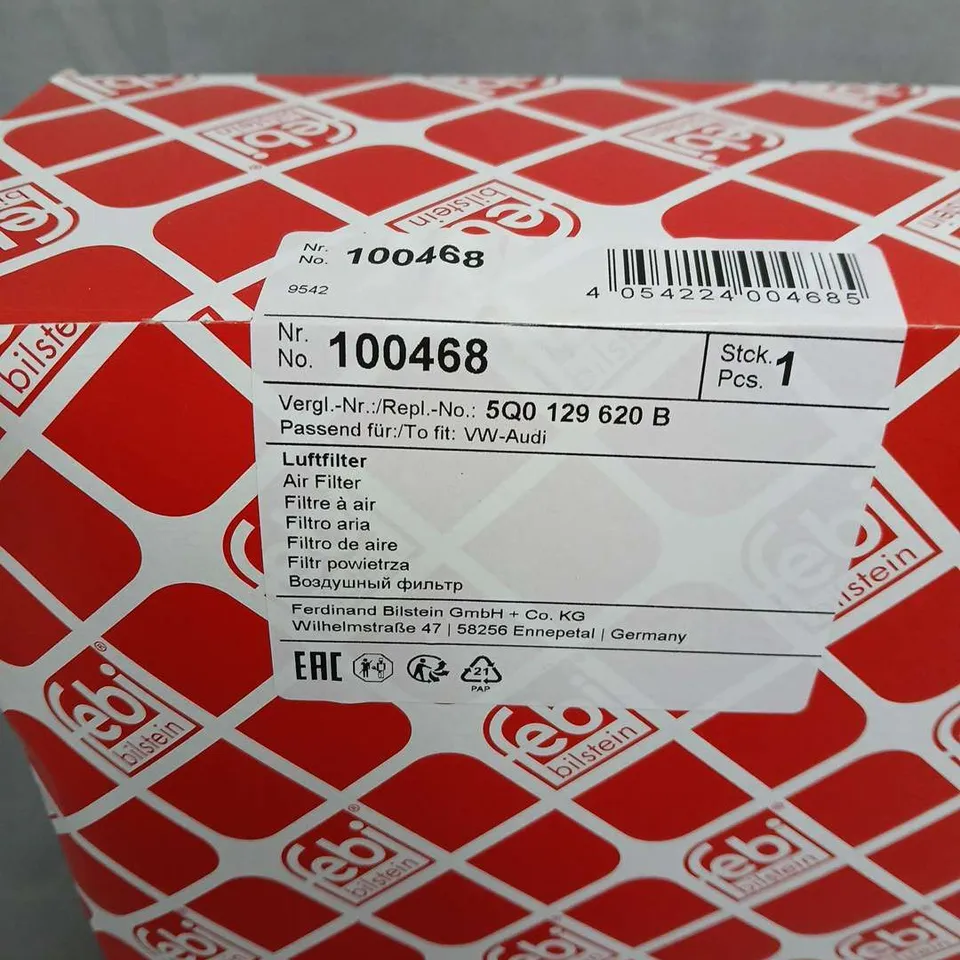 FEBI BILSTEIN AIR FILTER 5Q0 129 620 B FOR VW/AUDI – BOXED AND SEALED