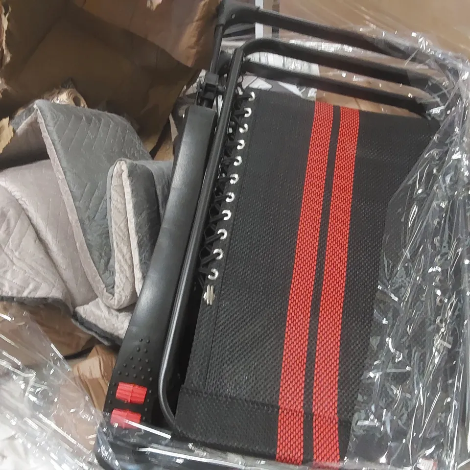 PALLET CONTAINING A LARGE QUANTITY OF ASSORTED ITEMS INCLUDING: AIRFRYER, SUN LOUNGER, WALL PAPER ECT