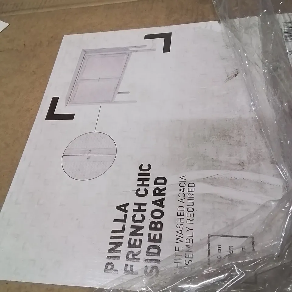 PALLET CONTAINING A LARGE QUANTITY OF BRAND NEW PINILLA FRENCH CHIC SIDEBOARDS 