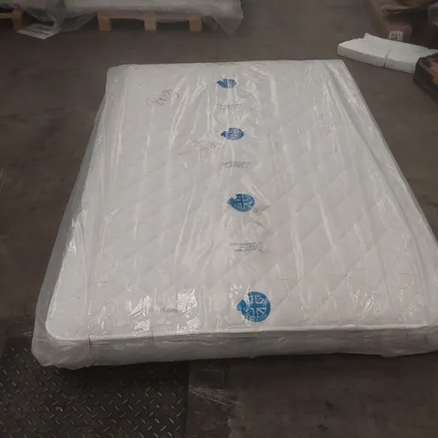 QUALITY BAGGED DOUBLE 135cm AIRSPRUNG LUXURY QUILTED MEDIUM MATTRESS