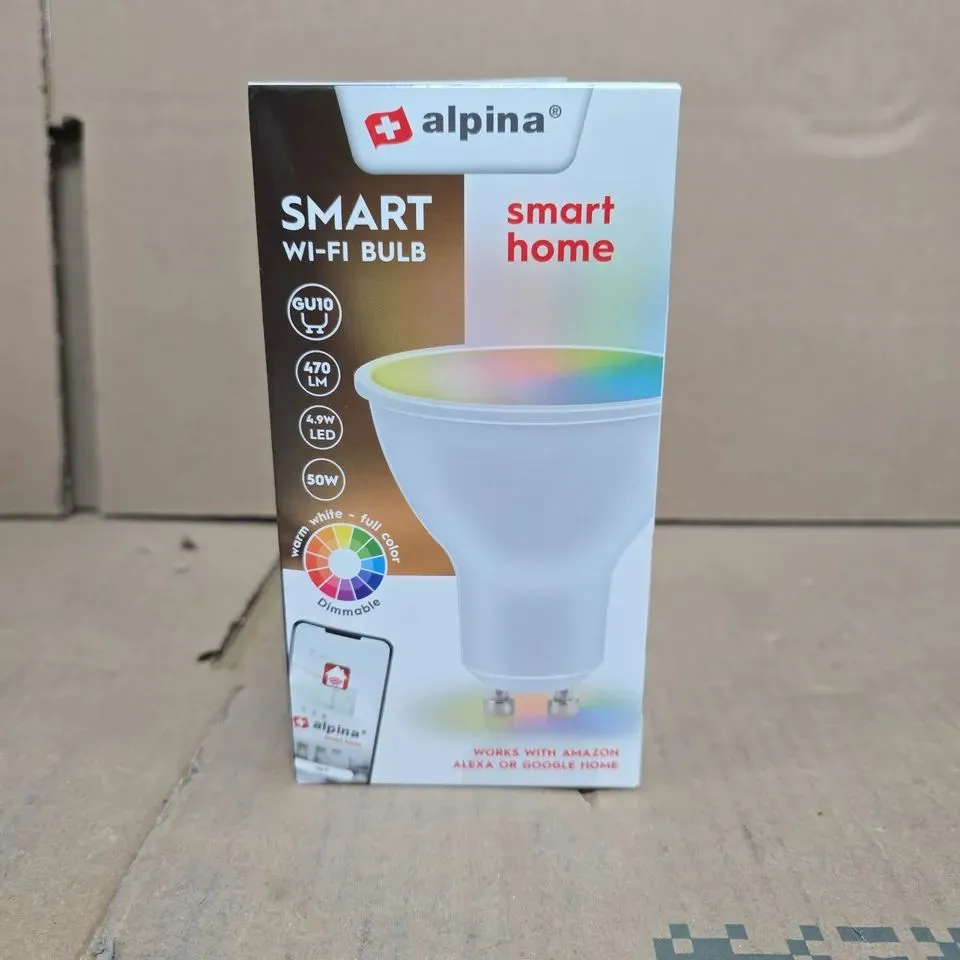 ALPINA SMART HOME SMART WI-FI BULB (DIMMABLE, RGB) - BOX OF 10PCS 