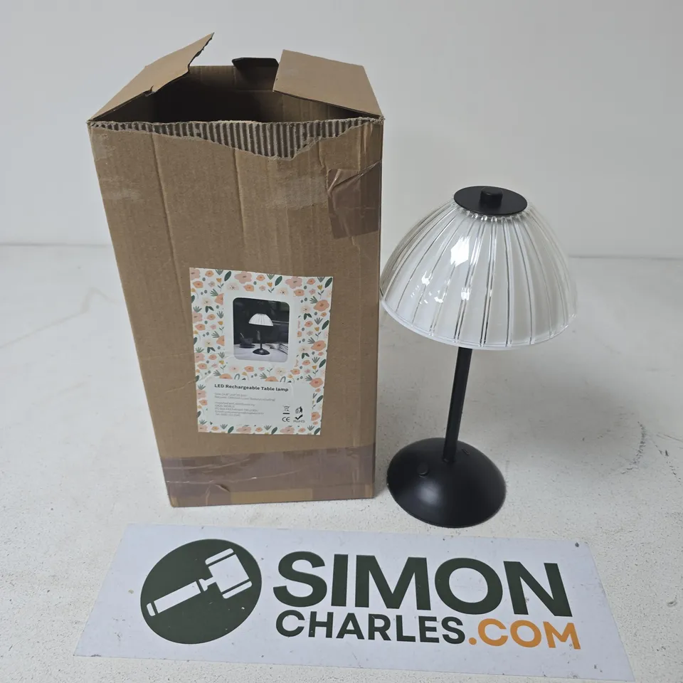 BOXED LED RECHARGEABLE TABLE LAMP