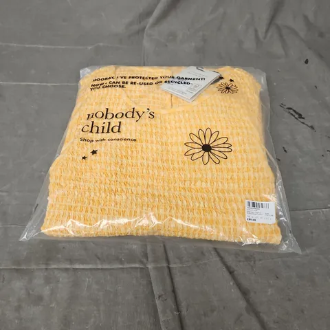 BAGGED NOBODY'S CHILD SLEEVELESS CHARLIE MIDAXI DRESS IN YELLOW SIZE 8
