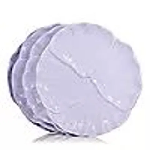 HOME STORIES SET OF 4 26CM FLOWER PLATES