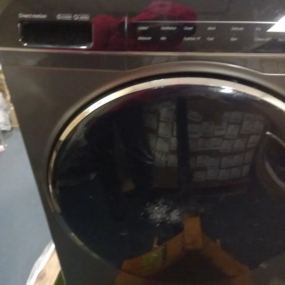 HAIER HWD80-B14979S FREESTANDING WASHER DRYER, DIRECT MOTION AND LED DISPLAY, 1400RPM, 8KG/5KG LOAD, GRAPHITE