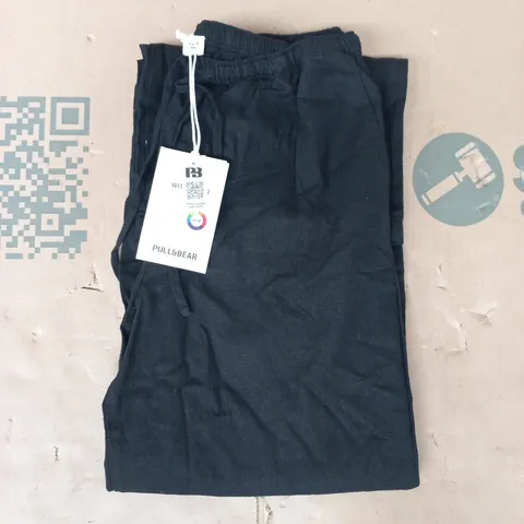PULL & BEAR DRAWSTRING PANTS IN BLACK SIZE SMALL