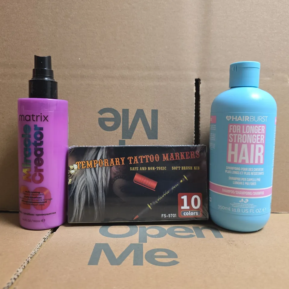 APPROXIMATELY 15 ASSORTED COSMETIC ITEMS TO INCLUDE MATRIX, HAIRBURST, ETC - COLLECTION ONLY