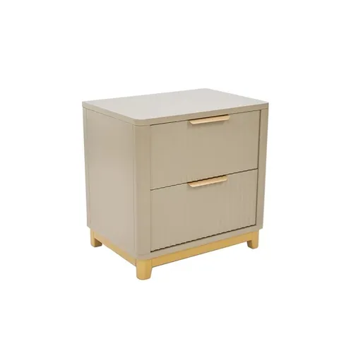BOXED DEVINGO BEDSIDE TABLE - CLAY COLOUR