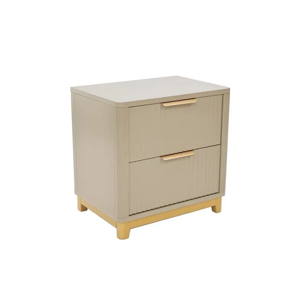 BOXED DEVINGO BEDSIDE TABLE - CLAY COLOUR