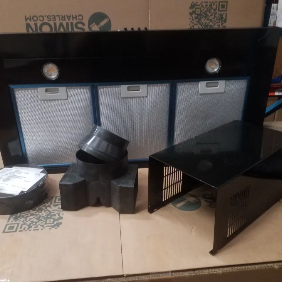 BOXED LEISURE H901PK CHIMNEY COOKER HOOD - BLACK