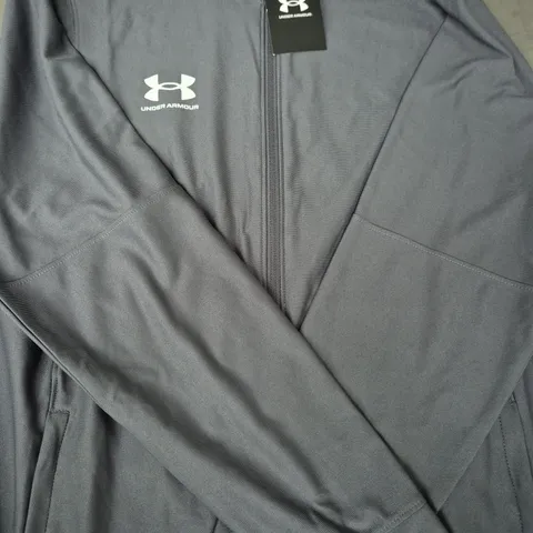 UNDER ARMOUR TRACK SUIT JACKET IN GREY SIZE LARGE