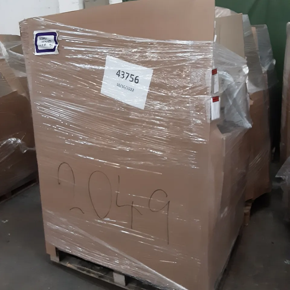 PALLET OF ASSORTED PRODUCTS INCLUDING SUNNYFEEL, FURWOO OFFICE STOOL, SCOOTER, FLOATING SHELVES SET OF 2, VIVE TOILET SAFETY RAIL 