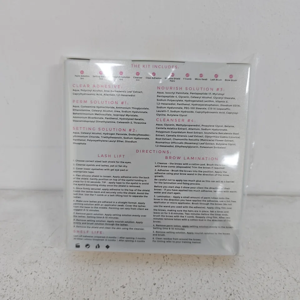 SEALED KIMBERLEY OFFICIAL LASH LIFTING & BROW LAMINATION KIT