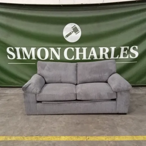 AMALFI STANDARD BACK FABRIC SOFA BED - CHARCOAL