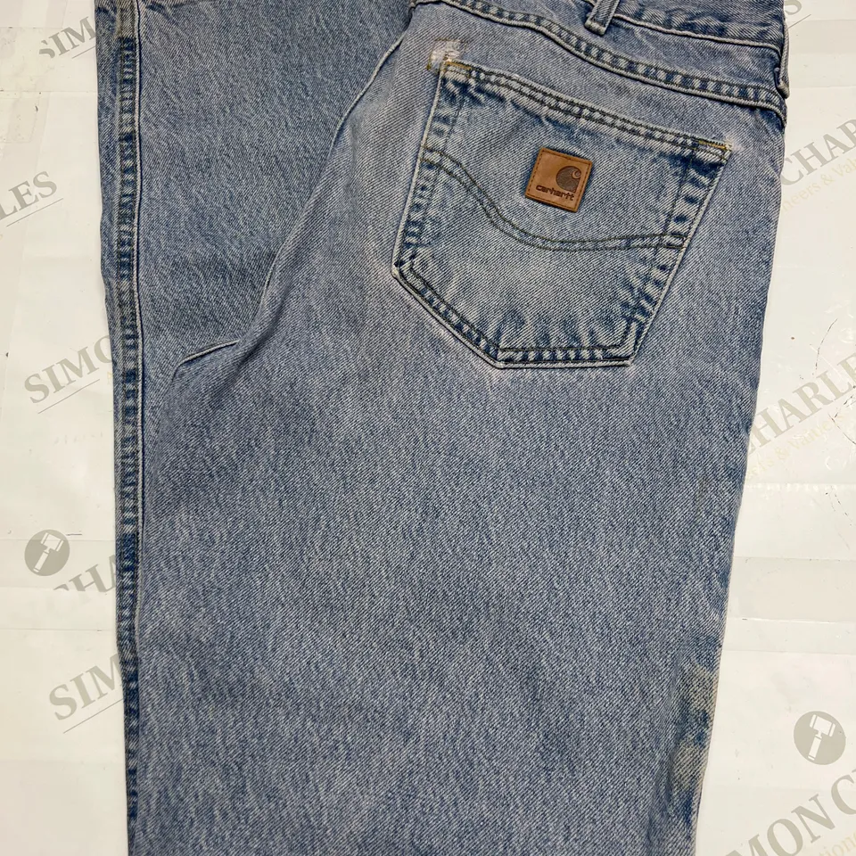 CARHARTT STRAIGHT LEG JEANS IN BLUE SIZE 34/34