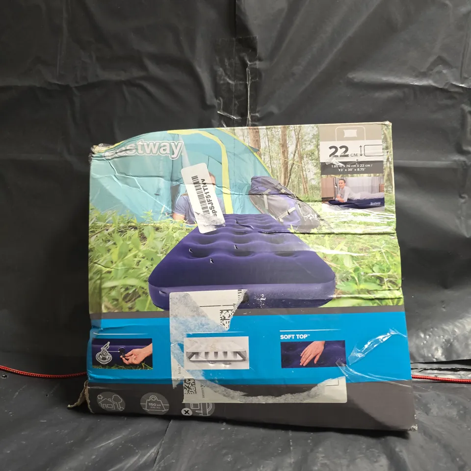 BESTWAY SOFT TOP CAMPING AIR BED – INFLATABLE MATTRESS (BOXED)