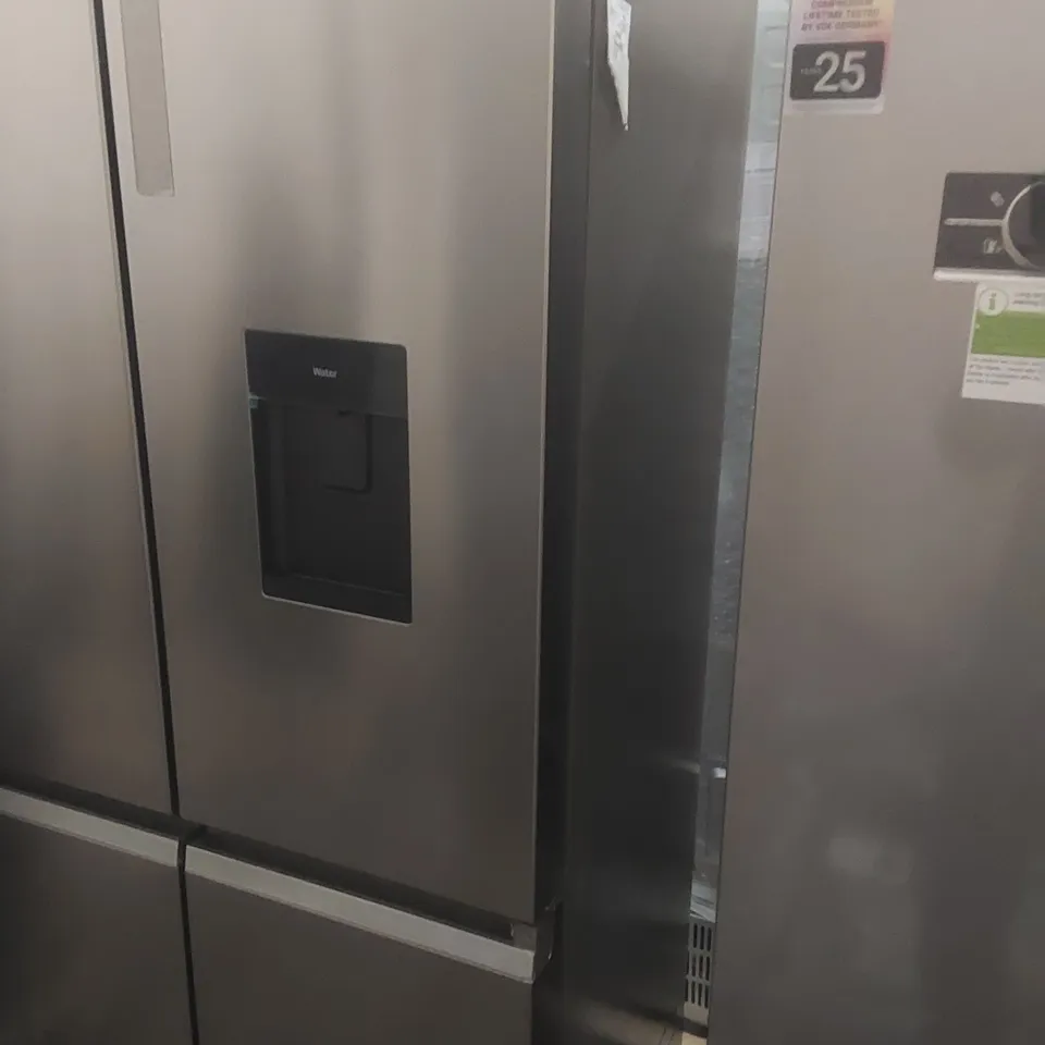 HAIER SERIES 5 HCR5919EHMP FRIDGE FREEZER - PLATINUM INOX