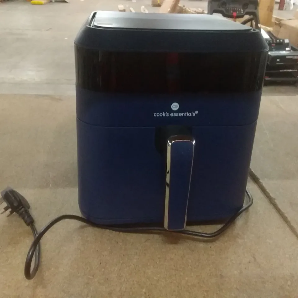 COOKS ESSENTIALS 5.8L AIR FRYER - NAVY