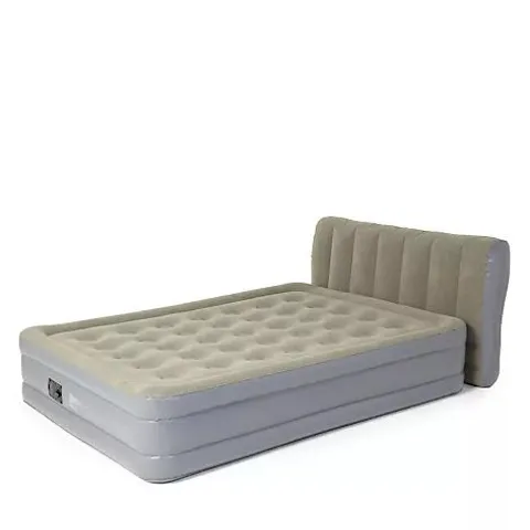 BODYFLEX INFLATABLE AIR BED WITH HEADBOARD & INTEGRATED PUMP